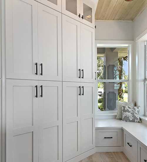 Monterey Storage Cabinets with Peral Opaque